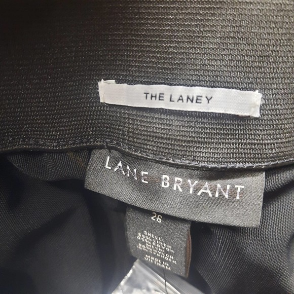 NWOT Lane Bryant The Laney striped linen blend crop wide leg pant Size 26 - Picture 5 of 9